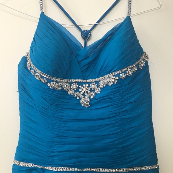 NWT Mermaid Blue Dress - Picture 2 of 4
